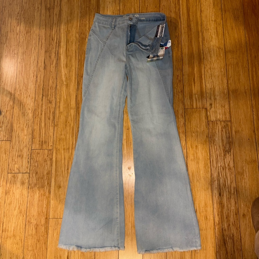 Women's Light Blue Flared Jeans